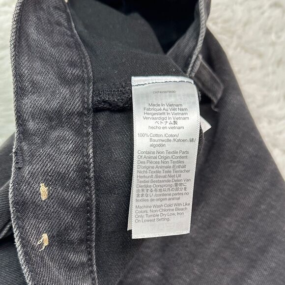 Madewell Black Balloon Jeans In Tall 26 with Button Fly - Picture 14 of 15